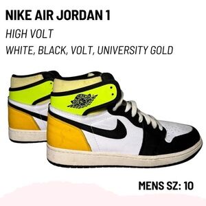 Size 10 - Jordan 1 Retro High OG Volt Replacement Box — Great Condition AJ1
